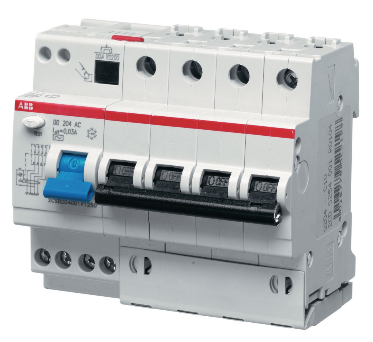 

ABB DS204 C20 30мА, номинальный ток 20А, Автомат дифференциальный