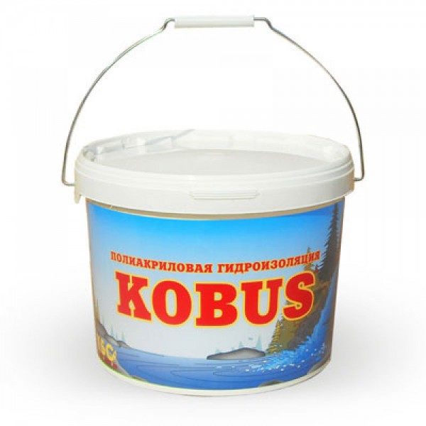 

Kobus, 5 кг, Гидроизоляционный состав однокомпонентный, Серый