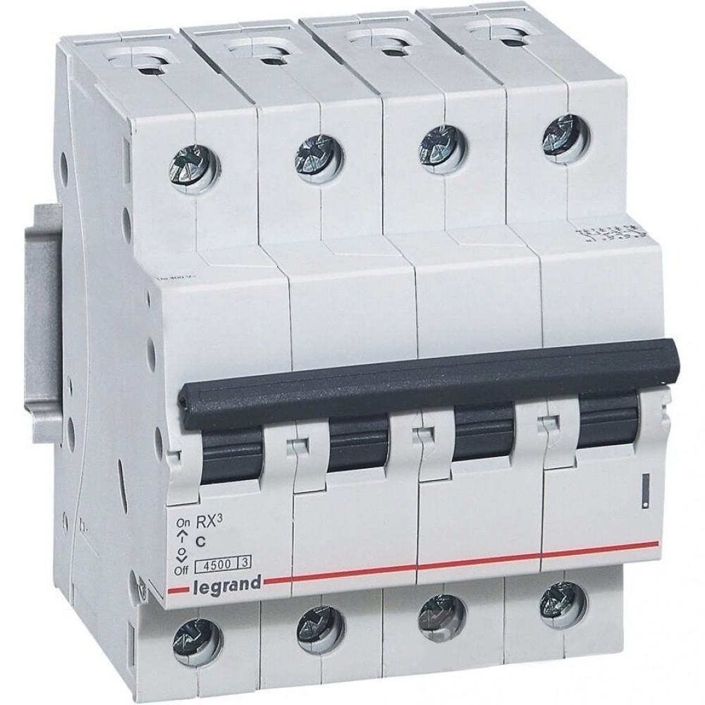 

4P Legrand RX3, 50А, C, Выключатель автоматический
