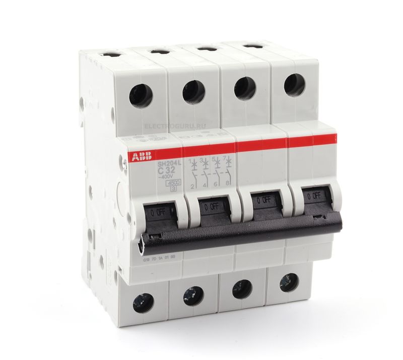 

4P ABB SH204L, 40А, C, Выключатель автоматический