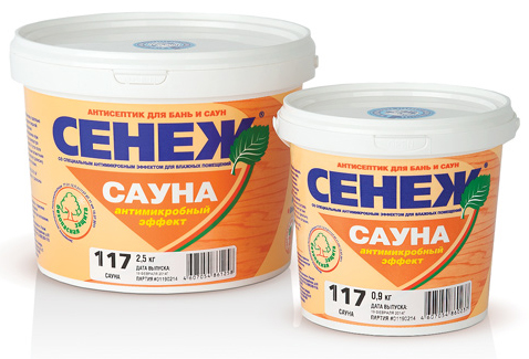 

Сенеж Сауна, 0.9 кг, Антисептик, Бесцветный
