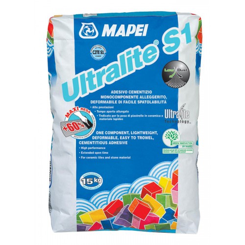 Купить Mapei Ultralite S1, 15 кг серый