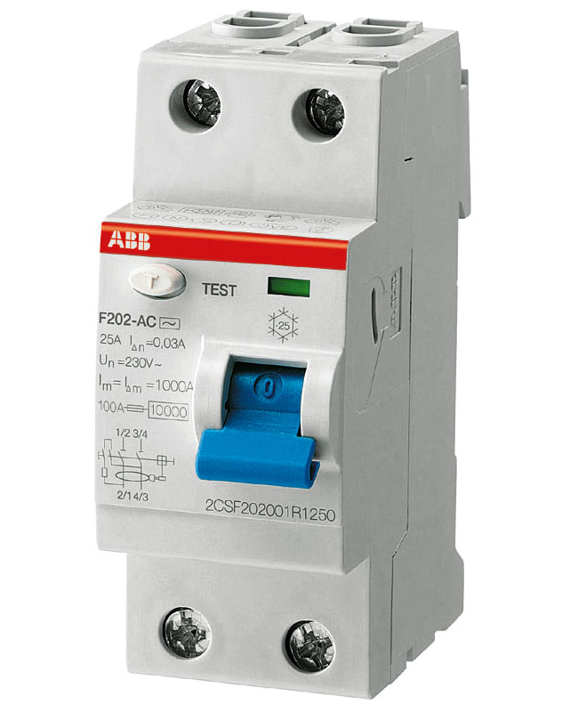 

УЗО 2х-полюсное ABB F202 AC-40/0.3 40А