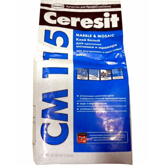 Купить Ceresit CM 115 стеклянной мозаики, 5 кг