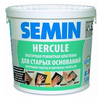 Купить Выравнивающая трещиностойкая финишная шпатлевка SEMIN HERCULE 5 кг