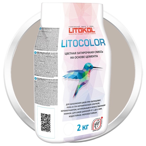 Купить Смесь затирочная цементная для швов Litokol Litocolor L.11 серая 2 кг