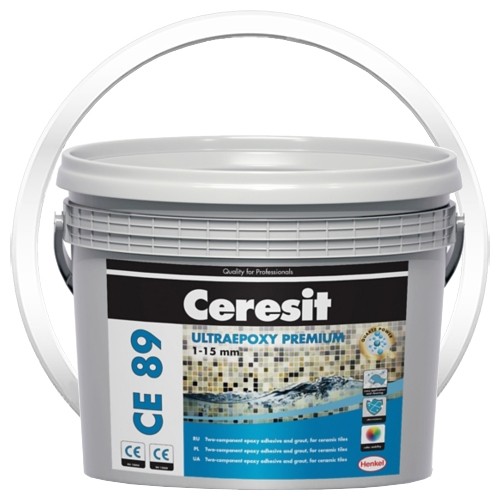 Купить Затирка эпоксидная для швов Ceresit CE 89 Crystal White 801 2.5 кг