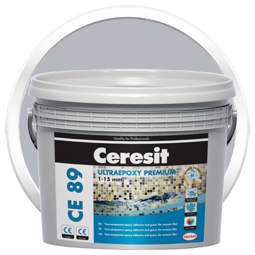 Купить Затирка эпоксидная для швов Ceresit CE 89 Concrete Gray 809 2.5 кг