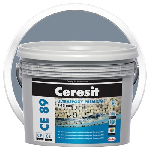 Купить Затирка эпоксидная для швов Ceresit CE 89 SolID Slate 817 2.5 кг