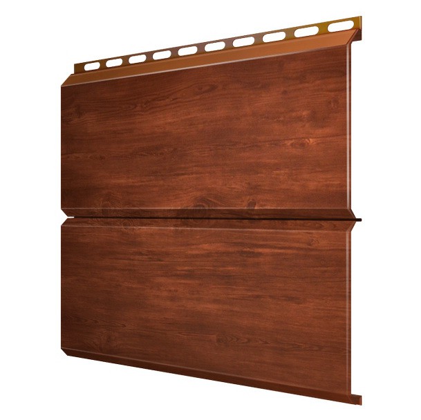 

Сайдинг Grand Line Экобрус Colority Print 0.5 мм Cherry Wood резка, Коричневый