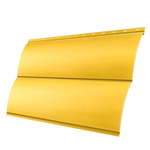 

Сайдинг Grand Line Optima Блок-хаус Satin 0.5 мм Ral 1018 резка, Желтый