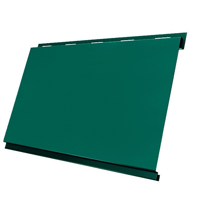 

Сайдинг Grand Line Вертикаль Pe 0.5 мм Ral 5021 резка, Зеленый
