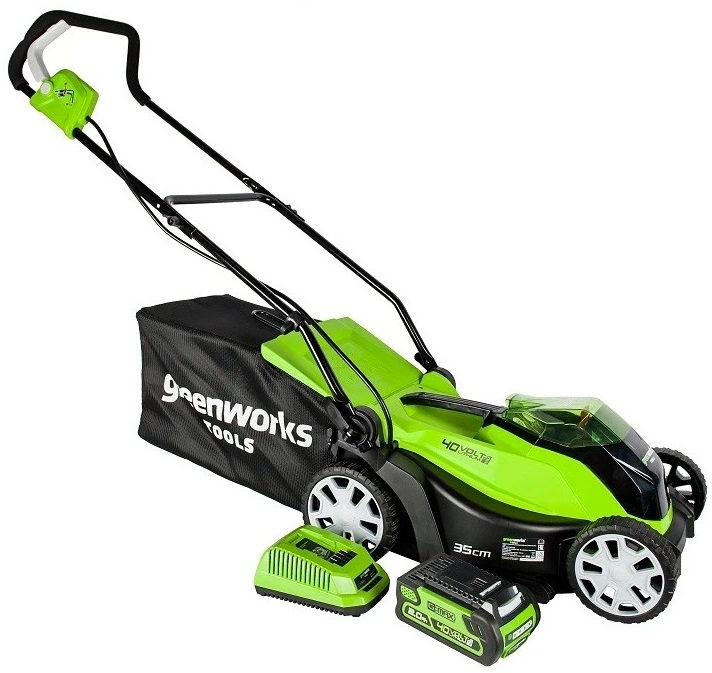 

Greenworks G40LM35K2, Газонокосилка аккумуляторная