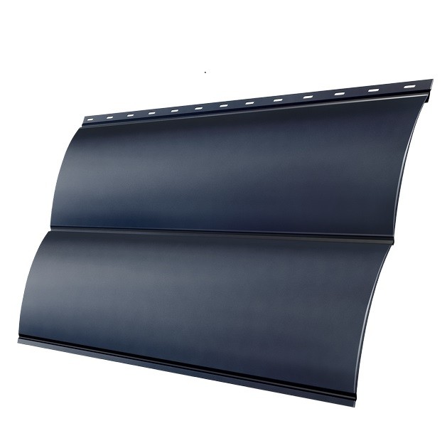 

Сайдинг Grand Line Блок-хаус Quarzit lite 0.5 мм Ral 7024 резка, Серый