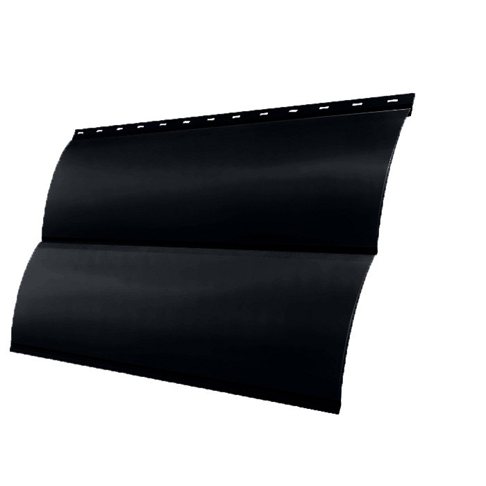 

Сайдинг Grand Line Блок-хаус Quarzit lite 0.5 мм Ral 9005 резка, Черный
