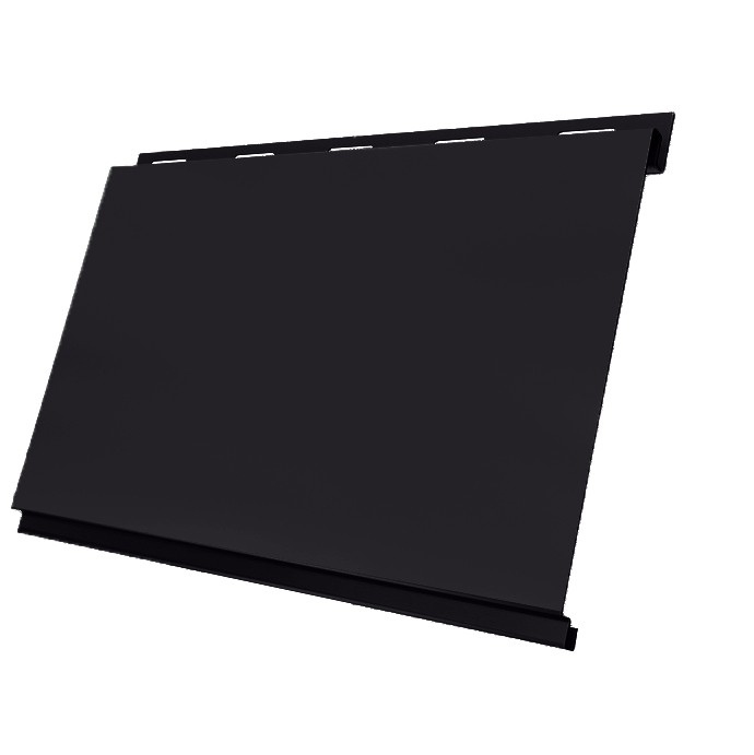 

Сайдинг Grand Line Optima Вертикаль Satin 0.5 мм Ral 9004 резка, Черный