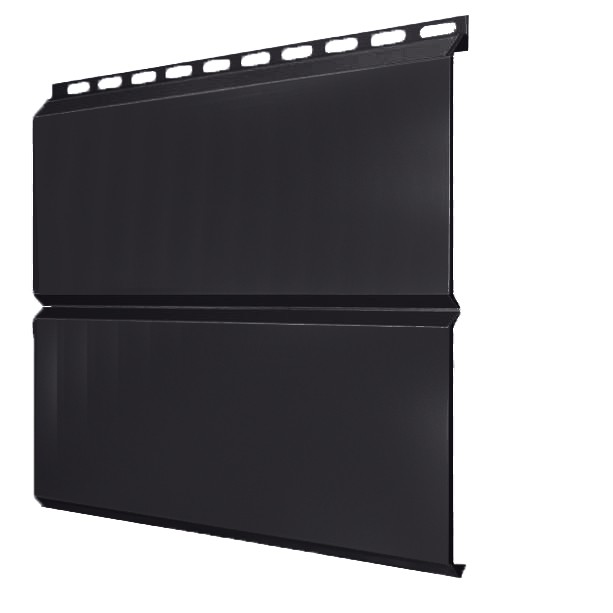 

Сайдинг Grand Line Optima Экобрус Satin 0.5 мм Ral 9004 резка, Черный