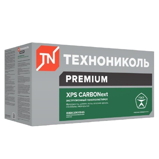 

Теплоизоляция Технониколь Carbonext 300 2380х580х80 мм 5 плит