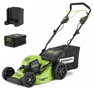 

Greenworks 60V GD60LM46SPK4, Газонокосилка аккумуляторная