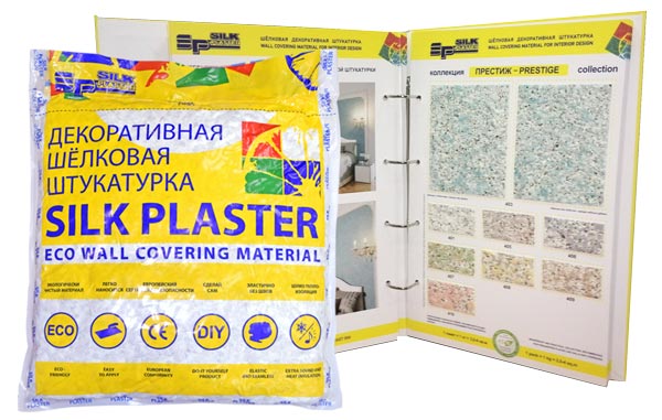 

Silk Plaster Престиж 407, 0.2 кг, Штукатурка декоративная шелковая, Зеленый