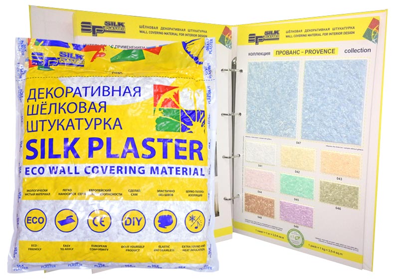 

Silk Plaster Прованс 048, 0.2 кг, Штукатурка декоративная шелковая, Коричневый