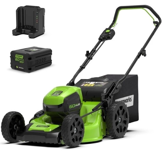 

Greenworks 60V GD60LM51HPK4, Газонокосилка аккумуляторная