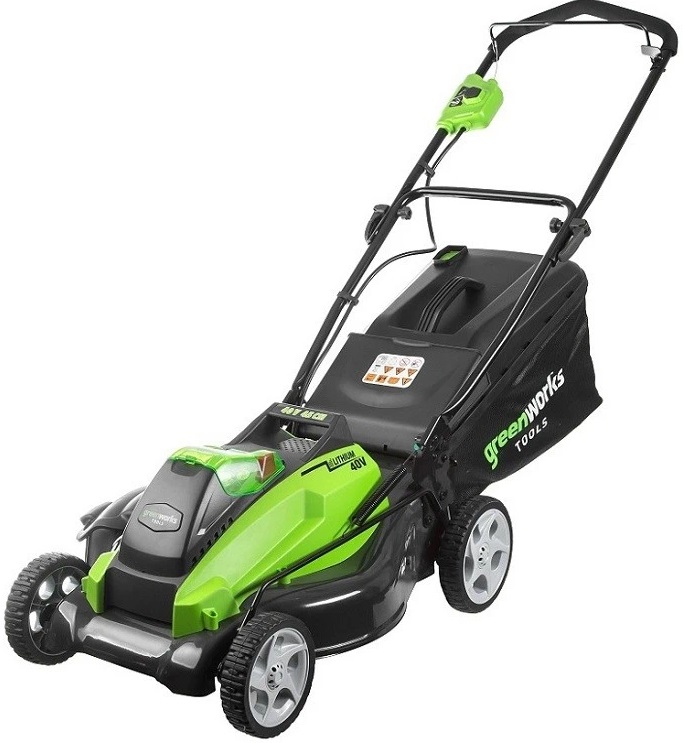 

Greenworks G40LM45, Газонокосилка аккумуляторная