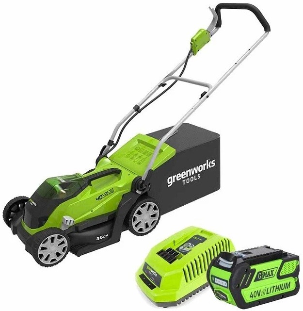 

Greenworks G-MAX 40V G40LM35K3, Газонокосилка аккумуляторная