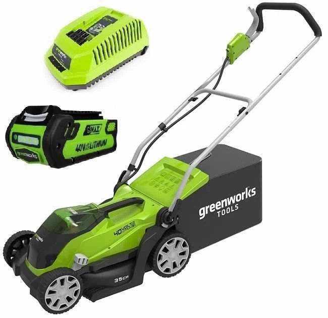 

Greenworks G-MAX 40V G40LM35K6, Газонокосилка аккумуляторная