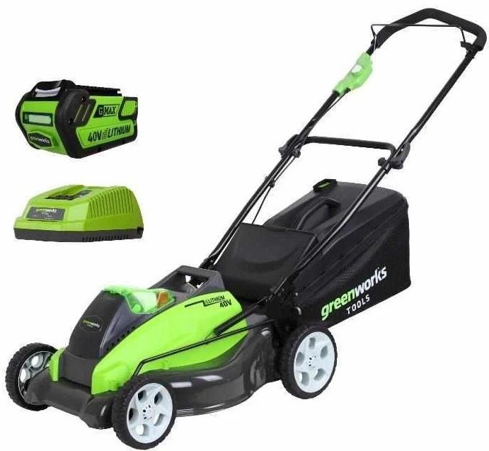 

Greenworks G40LM45K4, Газонокосилка аккумуляторная