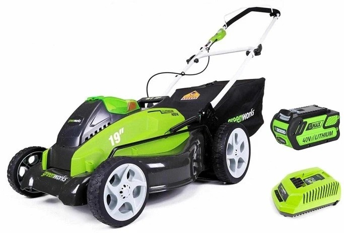 

Greenworks G-MAX 40V G40LM45K6, Газонокосилка аккумуляторная