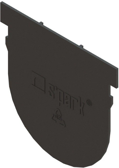 Standartpark Spark 6822, 90х85 мм, Заглушка торцевая для лотка водоотводного
