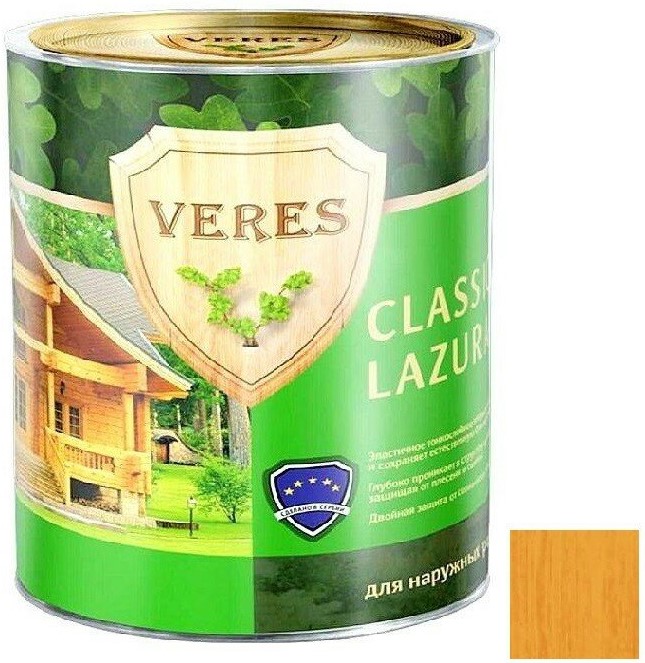 

древесины Veres Classic Lazura №2, 10 л, Пропитка для, Сосна