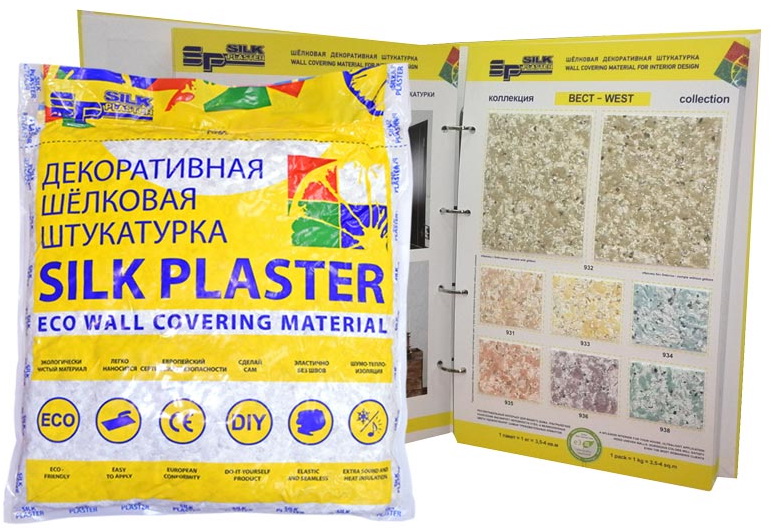 

Silk Plaster Вест 931, 0.2 кг, Штукатурка декоративная шелковая, Бежевый