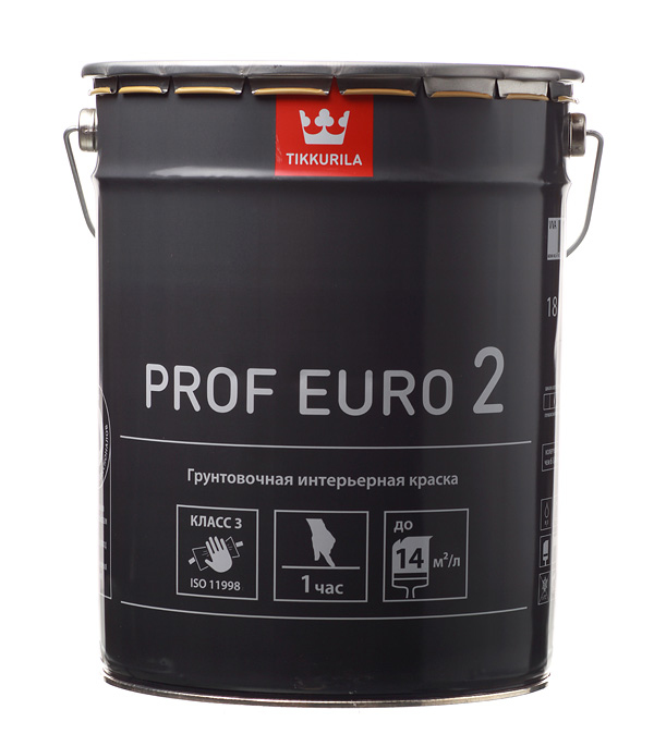 Купить Краска водно-дисперсионная интерьерная Tikkurila PROF EURO 2 белая основа VVA 18 л