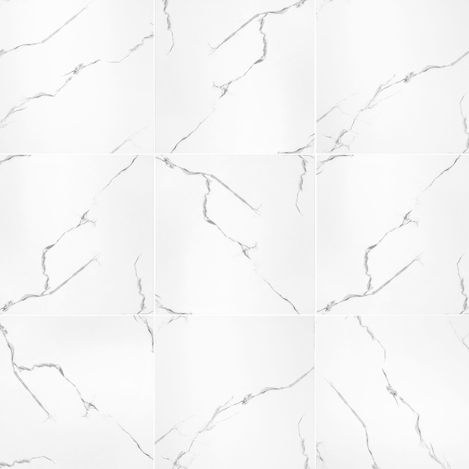 

Керамогранит Grasaro Softmarble белый 600х600х10 мм 4 шт 1.44 м2