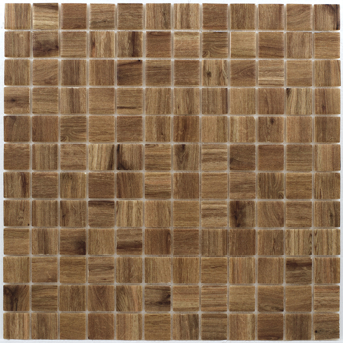 Мозаика VIDREPUR Wood № 4201 светлое дерево 317х317х4 мм стеклянная