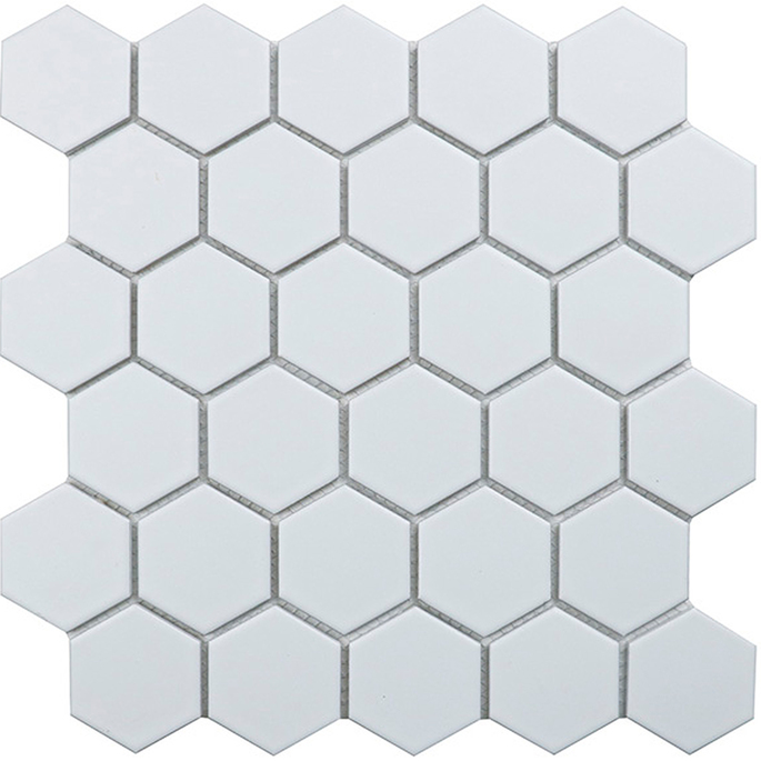 Мозаика STARMOSAIC Hexagon small белая керамическая 272х282х6 мм матовая