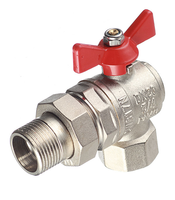 

Кран шаровой Valtec Base 3/4" в/н угловой с полусгоном бабочка