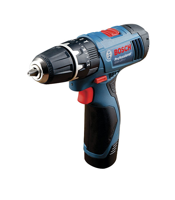 

Дрель-шуруповерт аккумуляторная ударная Bosch GSB 120-LI 06019F3006 12В 2х1.5Ач Li-Ion