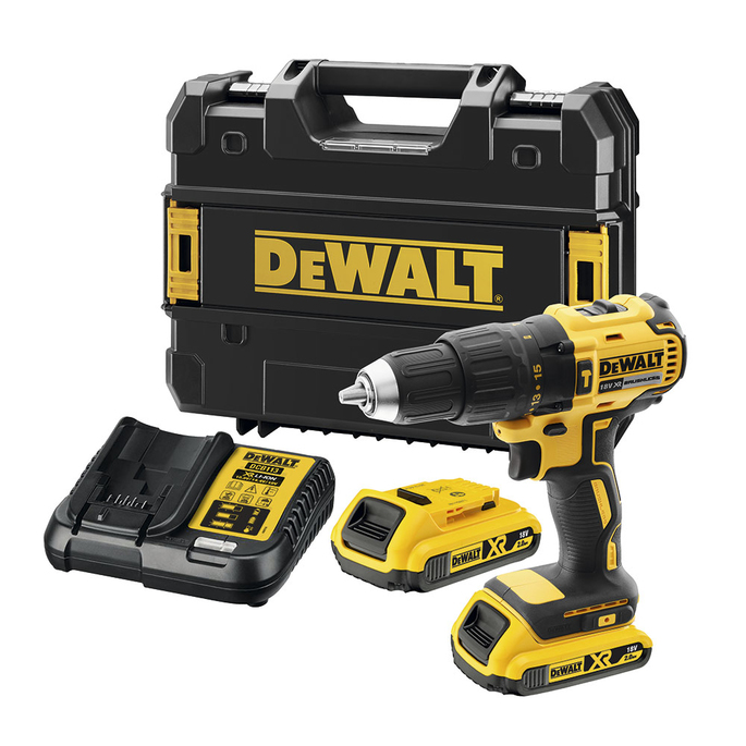 Дрель-шуруповерт аккумуляторная ударная DeWalt DCD778D2T 18В 2х2Ач Li-Ion