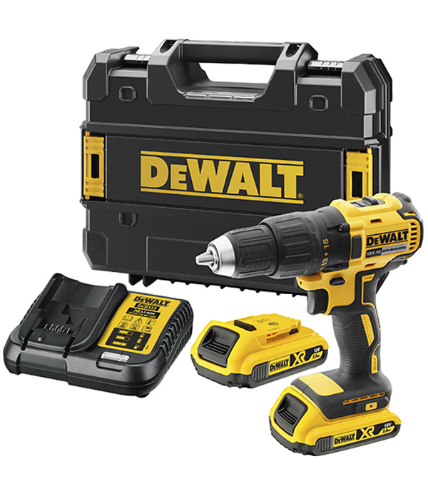 Дрель-шуруповерт аккумуляторная DeWalt DCD777D2T-QW 18В 2х2Ач Li-Ion