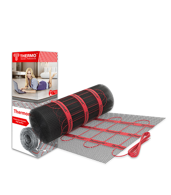 

Теплый пол нагревательный мат Thermo Thermomat 0.9 м2 210 190 Вт