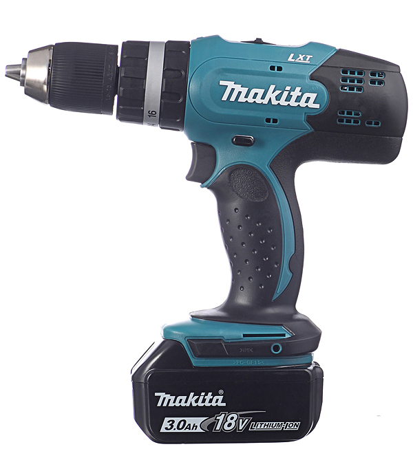 Дрель-шуруповерт аккумуляторная ударная Makita DHP 453 RFE 18В 2х3Ач Li-Ion 15773₽