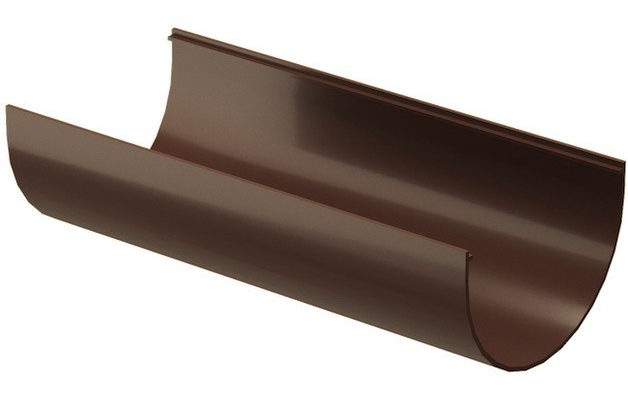 Docke Standard 120/80 мм, 3 м, Желоб водосточный ПВХ светло-коричневый