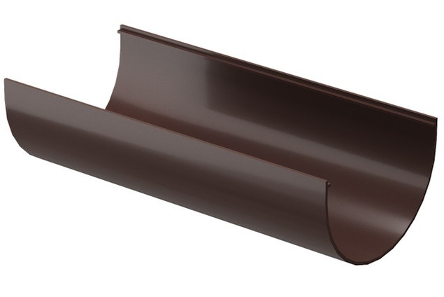 Docke Standard 120/80 мм, 3 м, Желоб водосточный ПВХ темно-коричневый