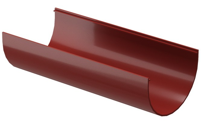 Docke Standard 120/80 мм, 3 м, Желоб водосточный ПВХ красный