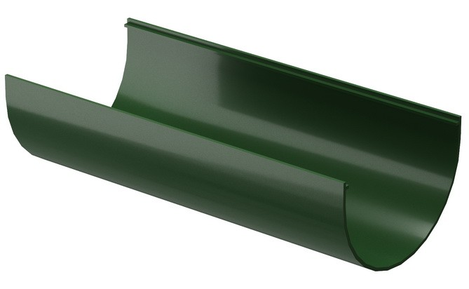 Docke Standard 120/80 мм, 3 м, Желоб водосточный ПВХ зеленый