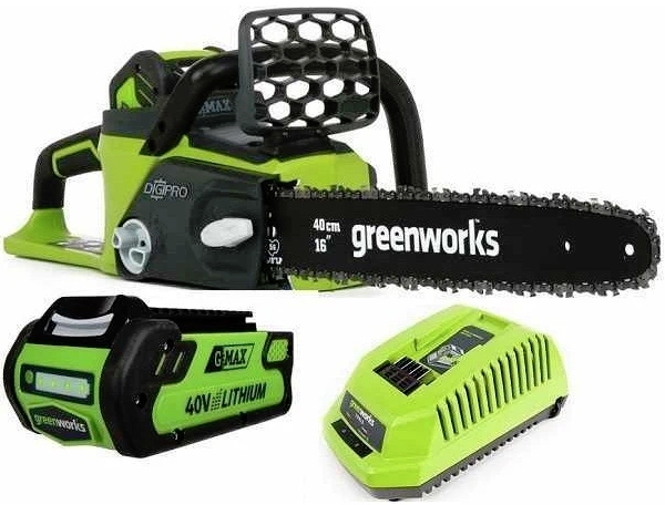 

Пила цепная аккумуляторная Greenworks GD40CS40K2