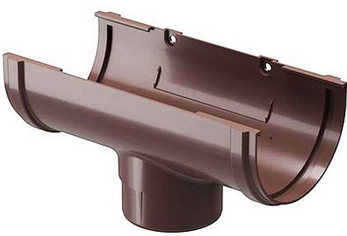 Docke Standard, 120/80 мм, Воронка желоба светло-коричневая